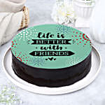 Friendship Day Special Chocolate Cake- Eggless Half Kg