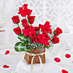 Love For Roses Basket