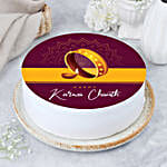 Karwa Chauth Special Vanilla Cake- 2 Kg