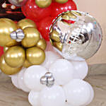 Christmas Theme Balloon Backdrop