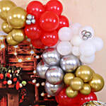 Christmas Theme Balloon Backdrop