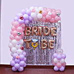 Pastel Balloon Decor For Bride