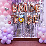 Pastel Balloon Decor For Bride