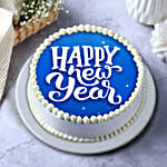 New Year Wishes Vanilla Cake- Eggless 2 Kg