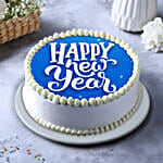 New Year Wishes Vanilla Cake- Eggless 2 Kg