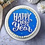 New Year Wishes Vanilla Cake- Eggless 2 Kg