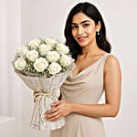 Wrapped In Elegance Roses Bouquet