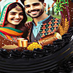 Lohri Celebration Eggless Chocolate Cake 1Kg