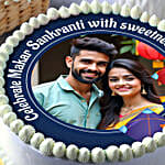 Makar Sankranti Eggless Pineapple Cake Half Kg