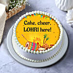Eggless Pineapple Lohri Cake Half Kg