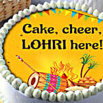 Eggless Pineapple Lohri Cake Half Kg