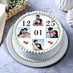 Personalised Pineapple Eggless Cake Half Kg