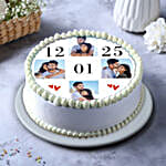 Personalised Pineapple Eggless Cake Half Kg