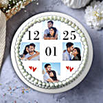 Personalised Pineapple Eggless Cake Half Kg