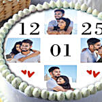 Personalised Pineapple Eggless Cake Half Kg