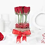 Glass Full of Red Rose