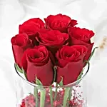 Glass Full of Red Rose