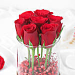 Glass Full of Red Rose