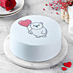 Teddy Love Butterscotch Cake 1Kg Eggless