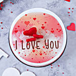 I Love You Chocolate Cake 500gm Eggless