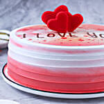 I Love You Chocolate Cake 500gm Eggless