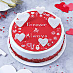 Forever & Always Red Velvet Cake 500gm Eggless