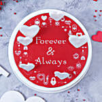 Forever & Always Red Velvet Cake 500gm Eggless