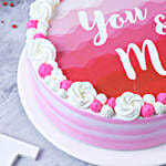 Butterscotch Pink Love Cake 1Kg Eggless