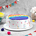 Holi Delight Eggless Cream Cake  1 Kg