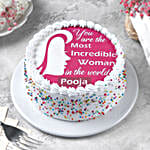Butterscotch Women's Day Photo Cake - 1 Kg
