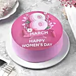 Women's Day Butterscotch Photo Cake - 1 Kg