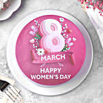 Women's Day Butterscotch Photo Cake - 1 Kg