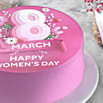 Women's Day Butterscotch Photo Cake - 1 Kg