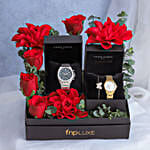 Pierre Cardin Eternal Love Watch & Rose Set