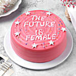 Choco Truffle Women's Day Cake - Eggless