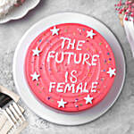 Choco Truffle Women's Day Cake - Eggless