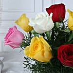 Festive Bloom Holi Rose Bouquet