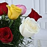 Festive Bloom Holi Rose Bouquet