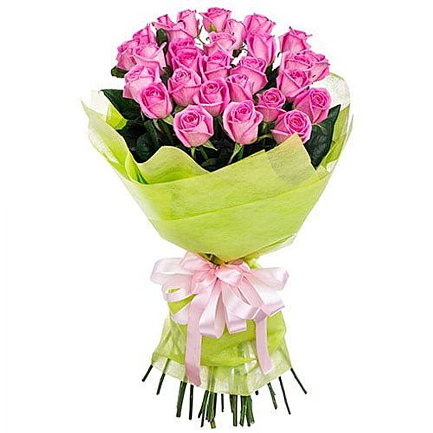 Elegant Pink Roses Bouquet