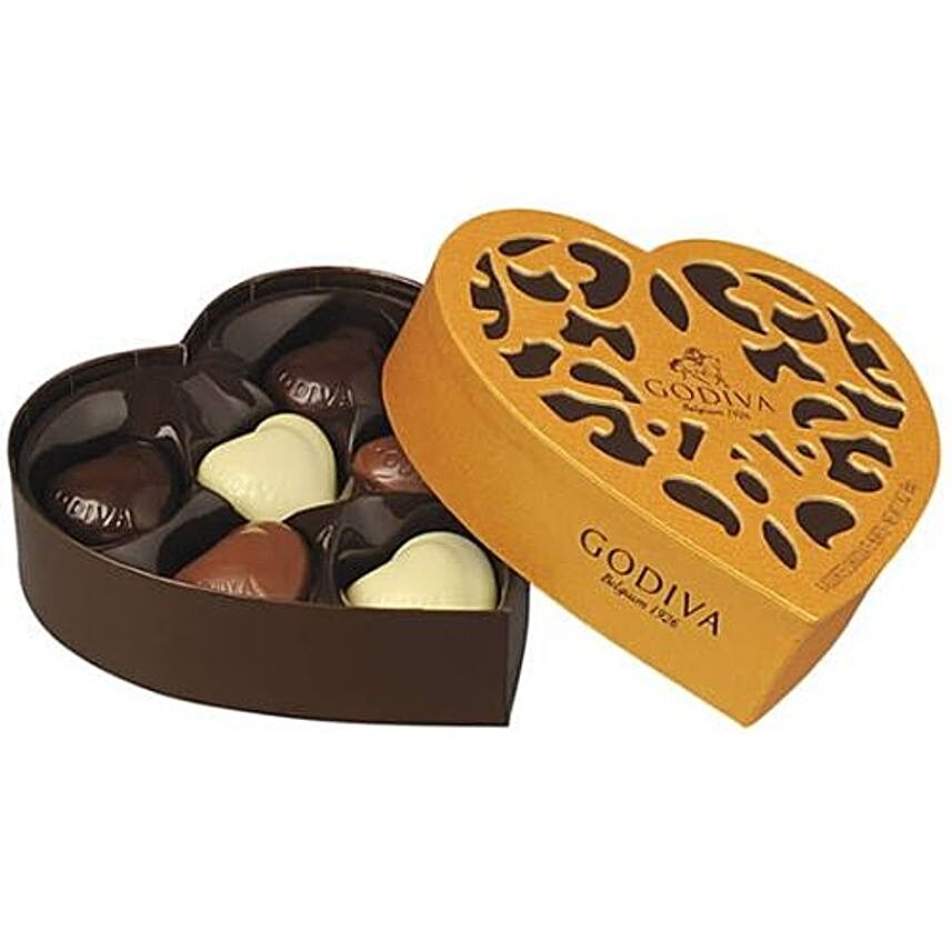 Godiva Heart Shaped Chocolate Box