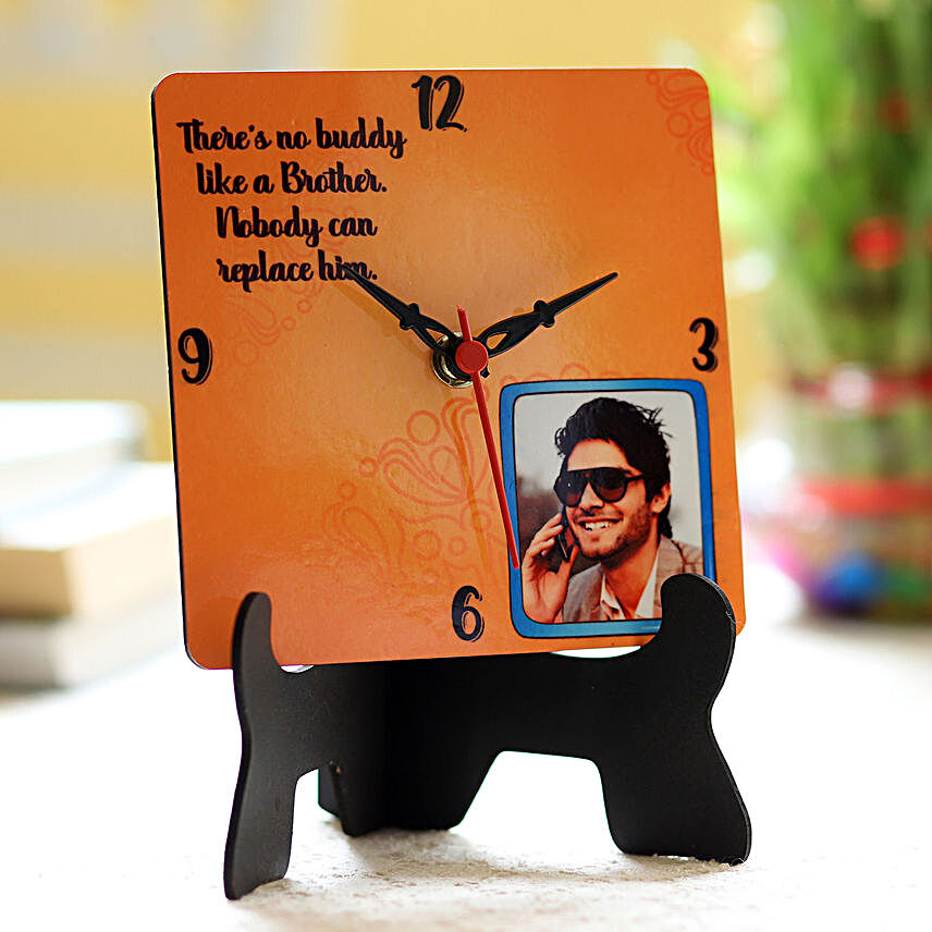 Bhai Dooj Special Table Clock