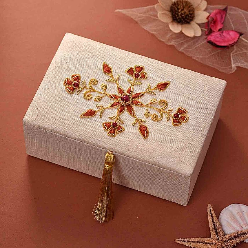 Beautiful Intricately Designed Bangle Box:Rakhi Gifts for Sister in Saudi Arabia