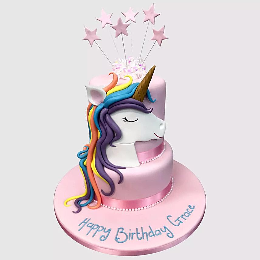Starry Unicorn Cake