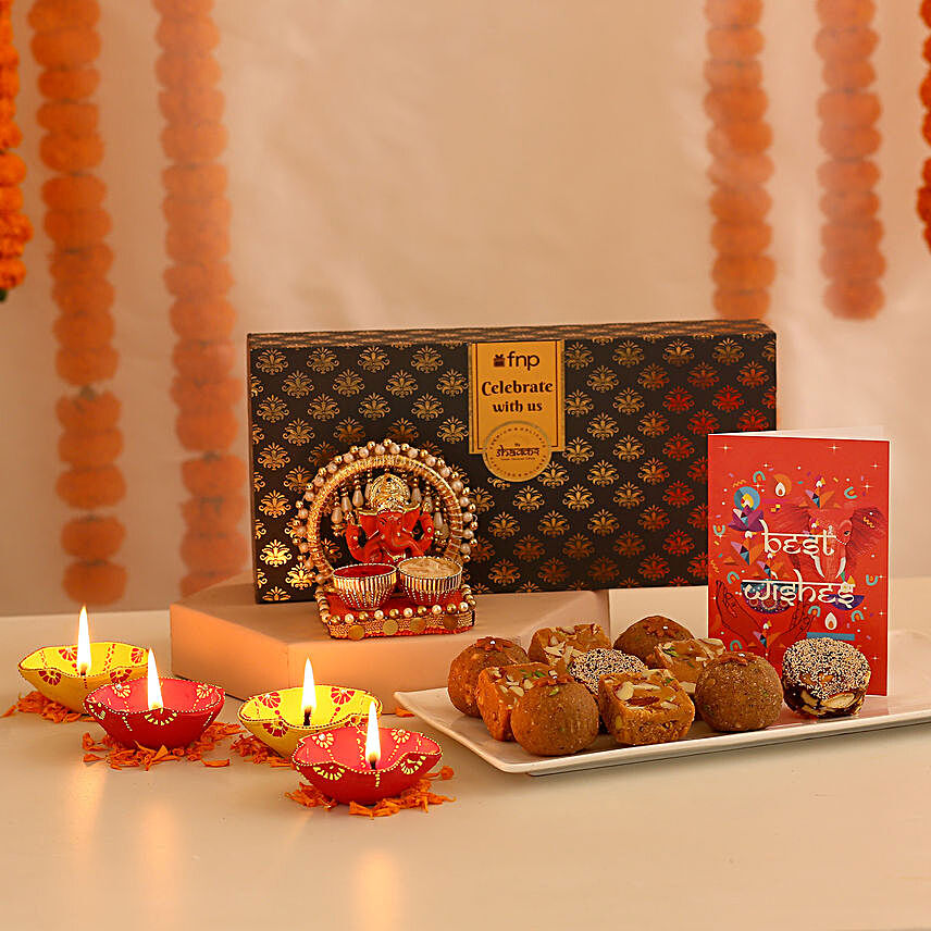 Delightful Diwali Wishes Gift Hamper:Send Sweets to Saudi Arabia