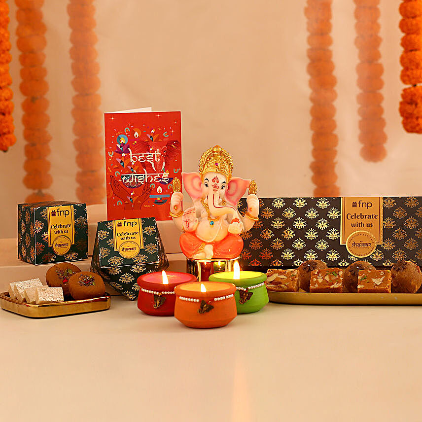 Diwali Greetings With Shakkr Assorted Sweets:Send Sweets to Saudi Arabia