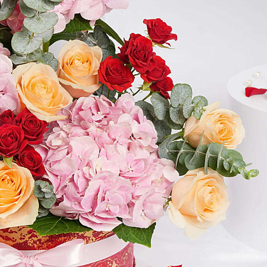 Charming Valentines Flower Box