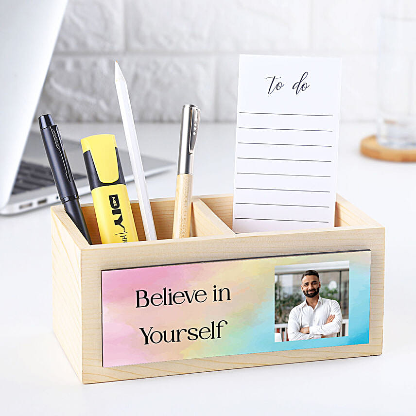 Personalised Wooden Pen Stands