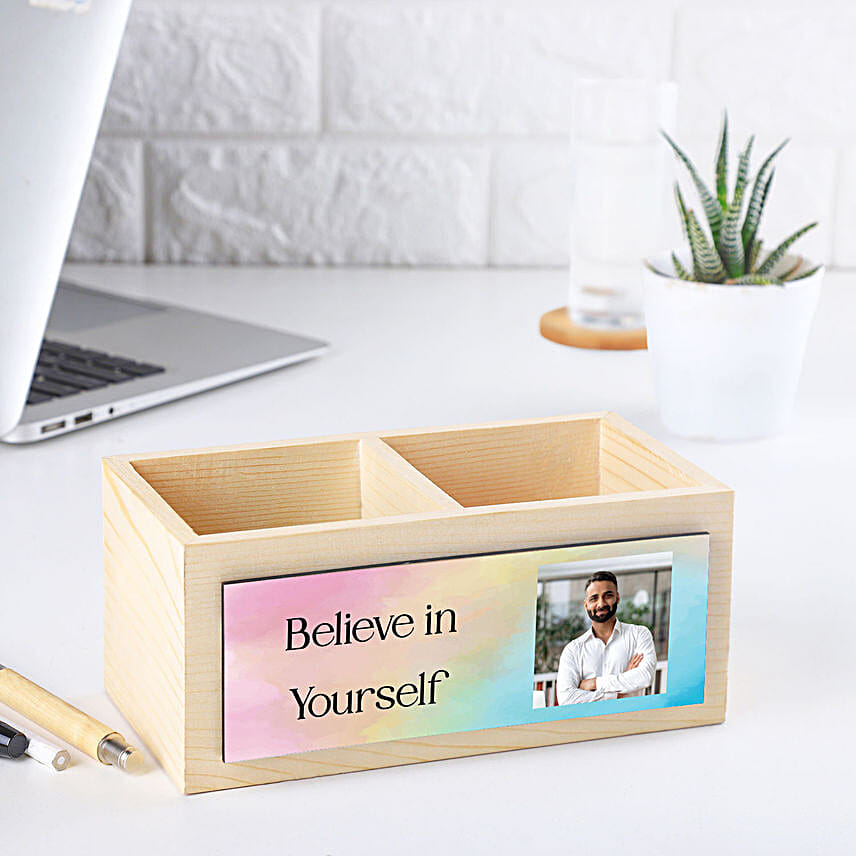 Personalised Wooden Pen Stands