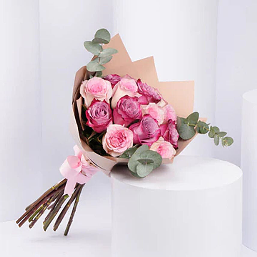 Pink and Purple Flowers Bouquet