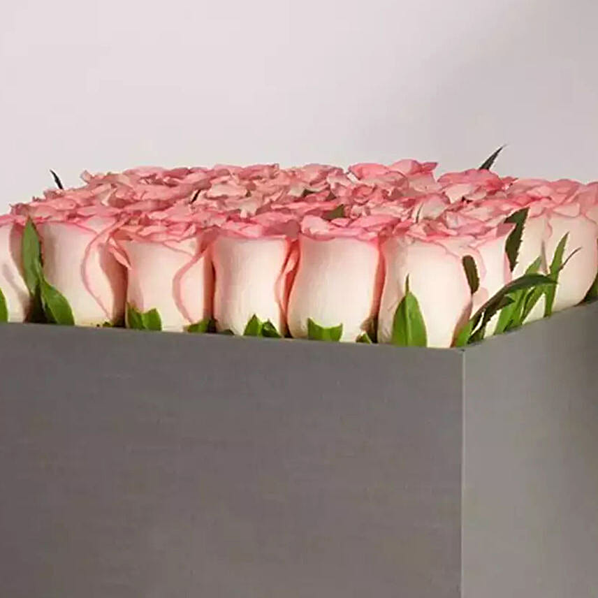 Premium Pink Roses Box Arrangement